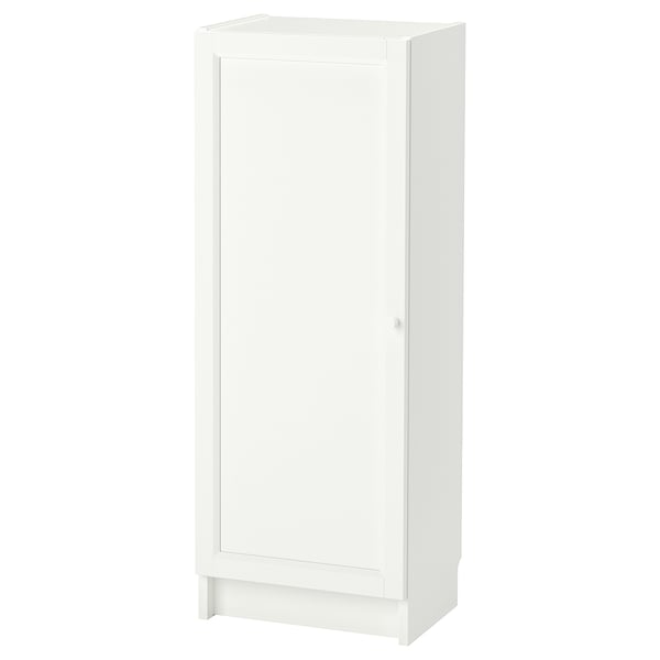 BILLY / OXBERG Bibliothèque avec porte, blanc, 40x30x106 cm