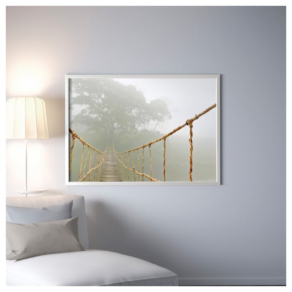 Bjorksta Image Avec Cadre Voyage Dans La Jungle Couleur Aluminium Ikea Suisse