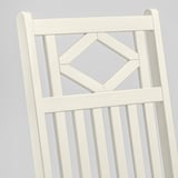BONDHOLMEN Chaise dossier réglable, extérieur, blanc/beige