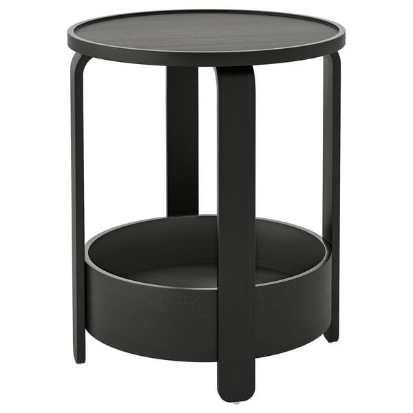 BORGEBY Table d'appoint, noir, 46 cm