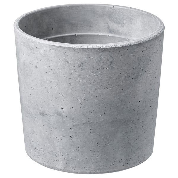 BOYSENBÄR Cache-pot, intérieur/extérieur gris clair, 12 cm
