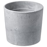 BOYSENBÄR Cache-pot, intérieur/extérieur gris clair, 12 cm