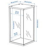 BRÄNNBOLL Élément de présentation mural, bleu vif, 50x25x25 cm