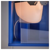 BRÄNNBOLL Élément de présentation mural, bleu vif, 50x25x25 cm