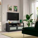BRIMNES Banc TV, noir, 120x41x53 cm