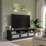 BRIMNES Banc TV, noir, 180x41x53 cm