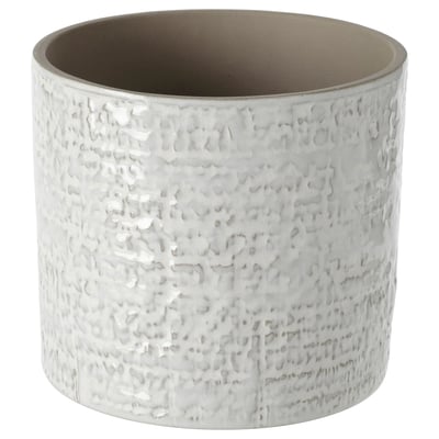 CHIAFRÖN Cache-pot, intérieur/extérieur blanc, 12 cm