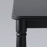 DANDERYD / EBBALYCKE Table et 4 chaises, noir/Idekulla beige, 130 cm
