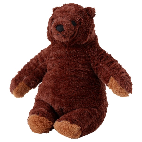 DJUNGELSKOG Peluche, brun ours, 28 cm