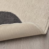 DRÖMSLOTT Tapis, forme chien blanc cassé/gris, 66x110 cm
