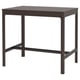 EKEDALEN Table de bar, brun foncé, 120x80x105 cm