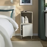 EKET Combinaison rangement avec pieds, blanc/beige, 35x35x80 cm