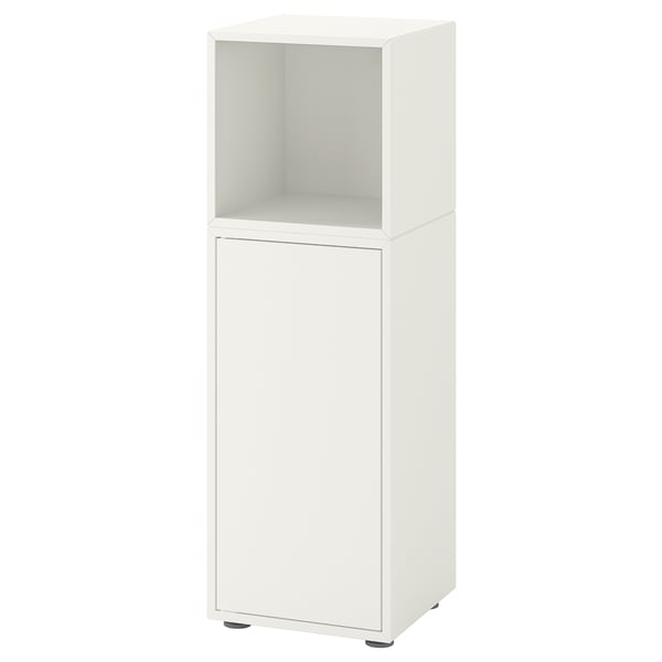 EKET Combinaison rangement avec pieds, blanc, 35x35x107 cm