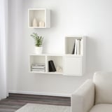 EKET Combinaison rangement murale, blanc, 105x35x120 cm
