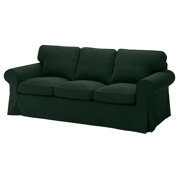 EKTORP Housse canapé 3 pl, Tallmyra vert foncé
