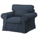 EKTORP Housse pour fauteuil, Kilanda bleu foncé