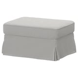 EKTORP Repose-pieds av rangement, Tallmyra noir/blanc