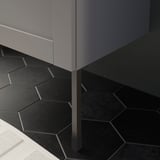 ENHET Pieds pour meuble de rangement, anthracite, 23.5 cm