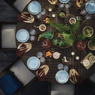 FÄRGKLAR Assiette, bleu clair, 26 cm