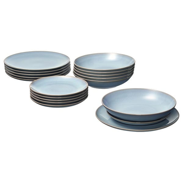 FÄRGKLAR Service, 18 pièces, bleu clair