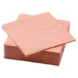FANTASTISK Serviettes en papier, orange-rose, 33x33 cm
