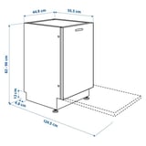 FINPUTSAD Lave-vaisselle encastrable, IKEA 700, 45 cm