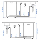 FINPUTSAD Lave-vaisselle encastrable, IKEA 700, 45 cm
