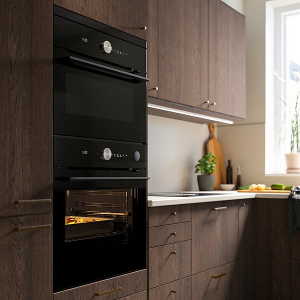 FINSMAKARE Four à air pulsé fonction pyro/vap, IKEA 700 noir