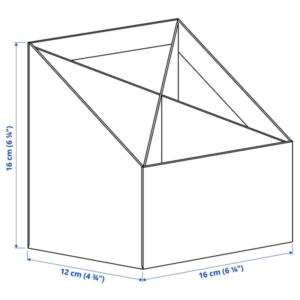 FJÄDERHARV Organiseur bureau, blanc, 16x16 cm