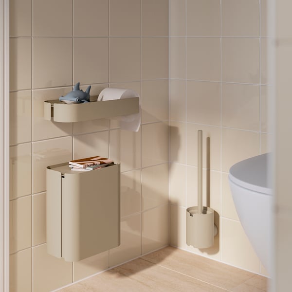 FLORSJÖN Brosse pour WC, beige