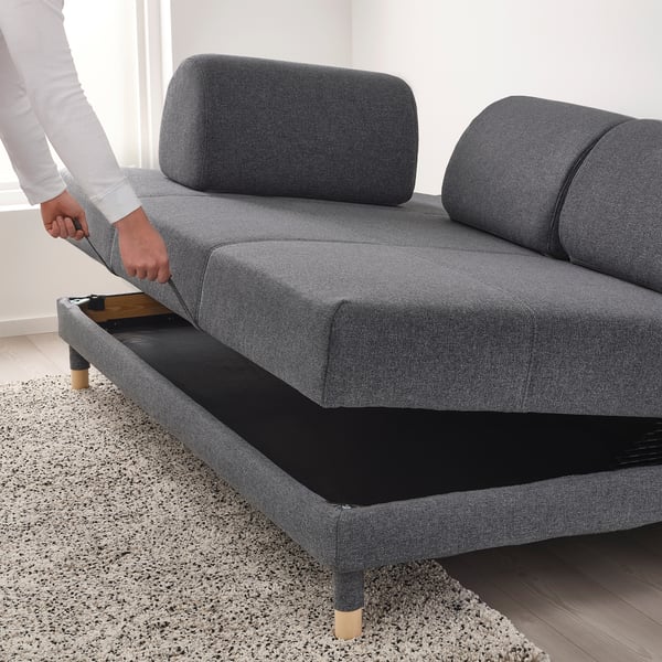FLOTTEBO Canap lit 3 places Gunnared gris moyen IKEA FLOTTEBO Canap lit 3 places Gunnared gris moyen IKEA
