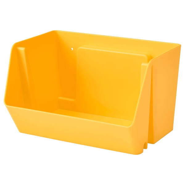 FODERTRÅG Organiseur bureau/mural, jaune vif, 25x18x15 cm