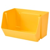 FODERTRÅG Organiseur bureau/mural, jaune vif, 25x18x15 cm
