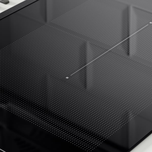 FÖRDELAKTIG Plaque de cuisson av hotte intégrée, IKEA 700 noir, 83 cm