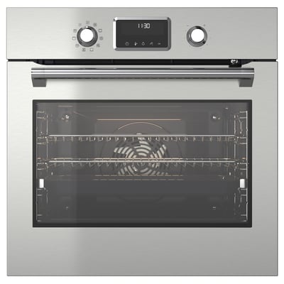 FORNEBY Four air pulsé fonction vape direct, pyrolyse IKEA 700/couleur acier inox