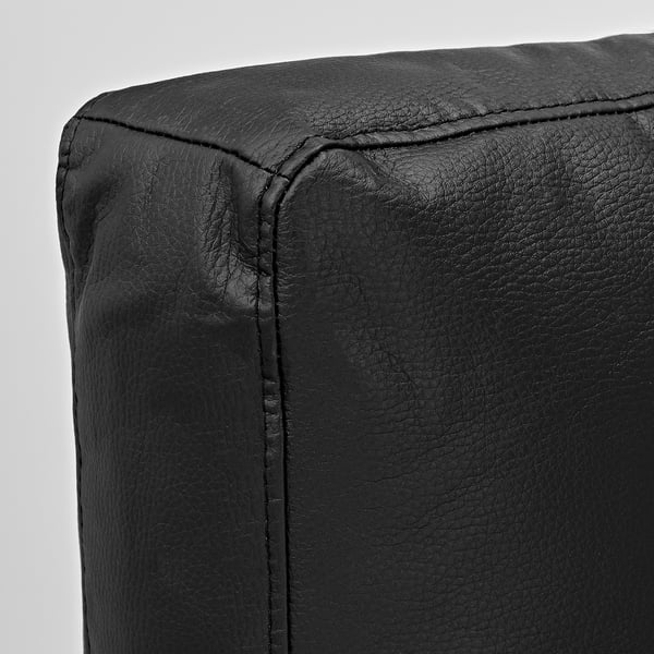 FRIHETEN Canapé convertible angle+rangement, avec coussins de dossier supp/Bomstad noir