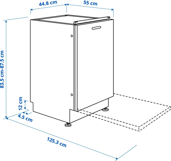 FRÖSLUNDA Lave-vaisselle encastrable, IKEA 500, 45 cm