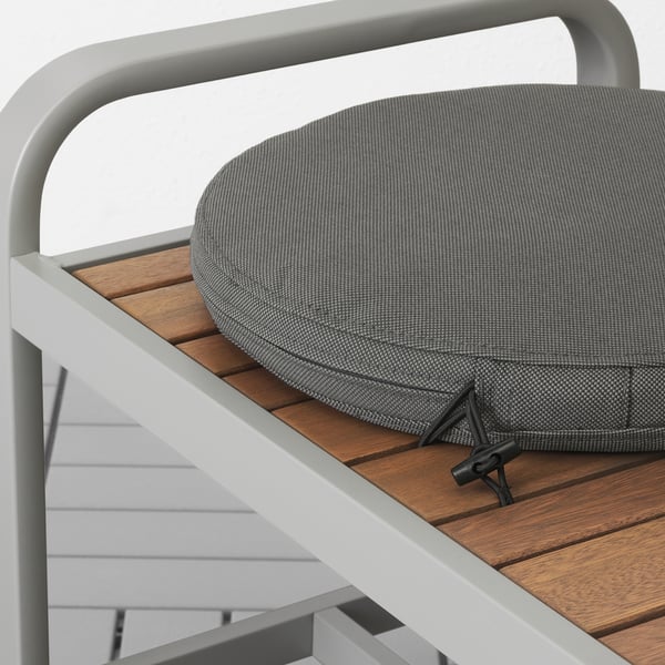FRÖSÖN/DUVHOLMEN Coussin de chaise, extérieur, gris foncé, 35 cm