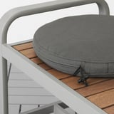 FRÖSÖN/DUVHOLMEN Coussin de chaise, extérieur, gris foncé, 35 cm