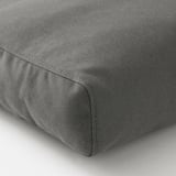 FRÖSÖN/DUVHOLMEN Coussin dossier, extérieur, gris foncé, 62x44 cm