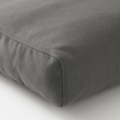 FRÖSÖN/DUVHOLMEN Coussin dossier, extérieur, gris foncé, 62x44 cm