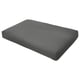 FRÖSÖN Housse pour coussin d'assise, gris foncé extérieur, 124x62 cm