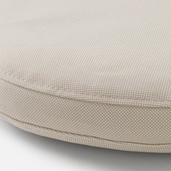 FRÖSÖN Housse pour coussin de chaise, extérieur beige, 35 cm