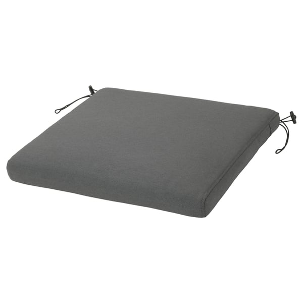 FRÖSÖN Housse pour coussin de chaise, extérieur gris foncé, 44x44 cm