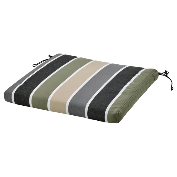 FRÖSÖN Housse pour coussin de chaise, extérieur/multicolore motif rayé, 50x50 cm