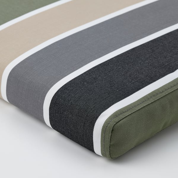 FRÖSÖN Housse pour coussin de chaise, extérieur/multicolore motif rayé, 50x50 cm