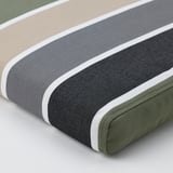 FRÖSÖN Housse pour coussin de chaise, extérieur/multicolore motif rayé, 50x50 cm