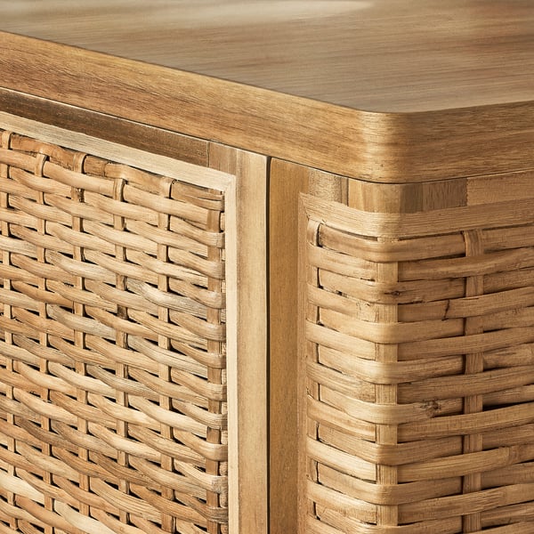 FRYKSÅS Rangement, rotin, 81x124 cm