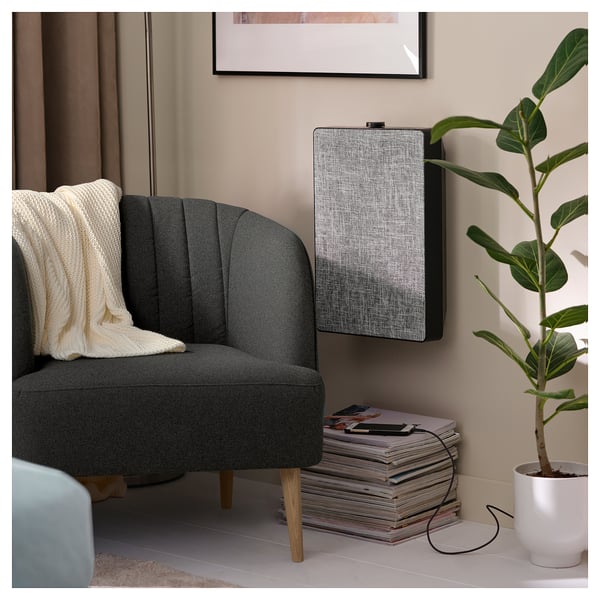 FULLÖSA Fauteuil, gris foncé