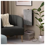 FULLÖSA Fauteuil, gris foncé